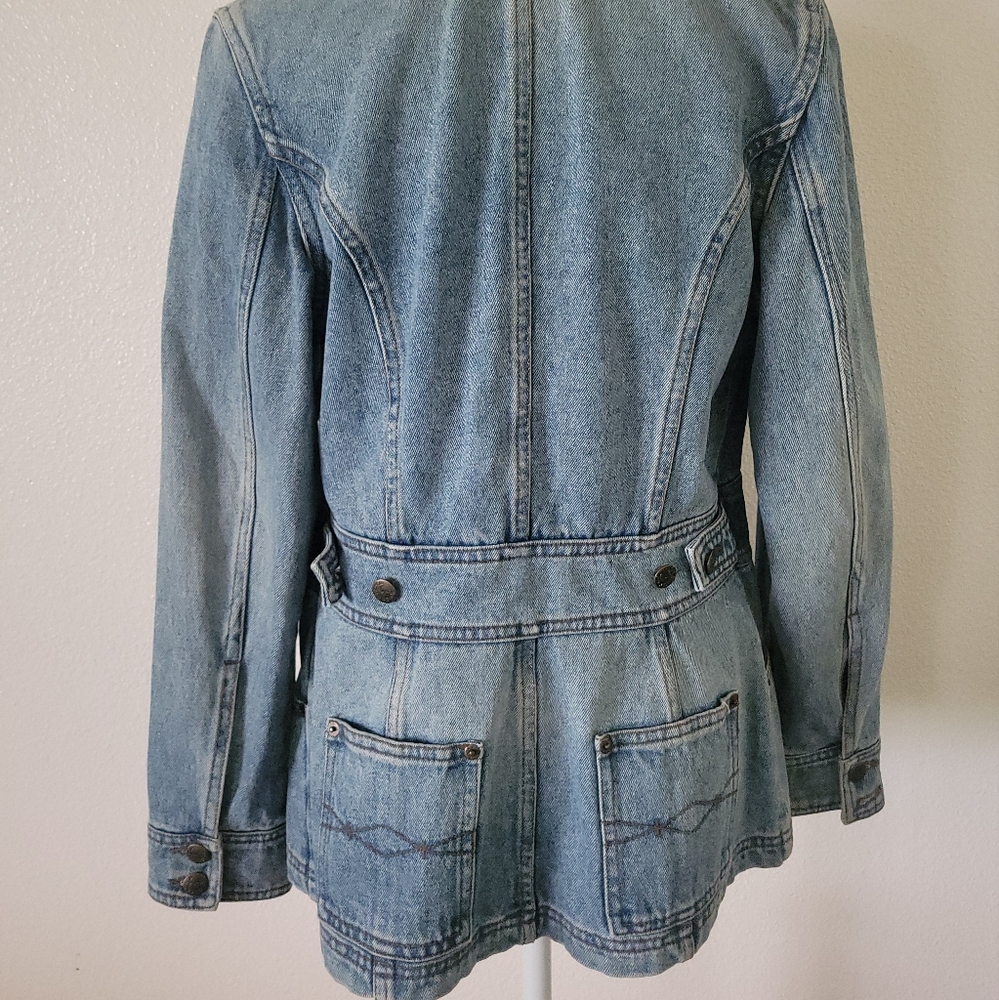 MUDD Jean Jacket Mid Length Vintage Tapered Waist